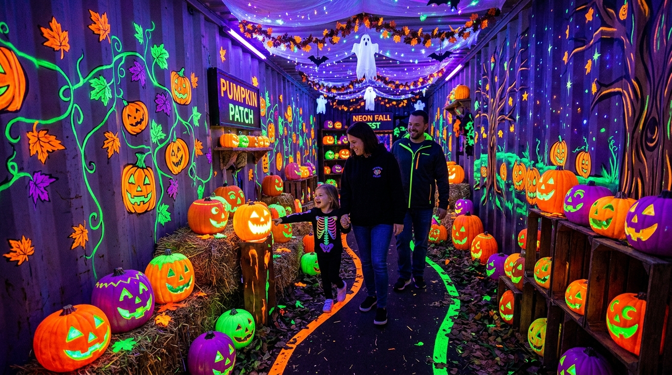 Neon Pumpkin Patch