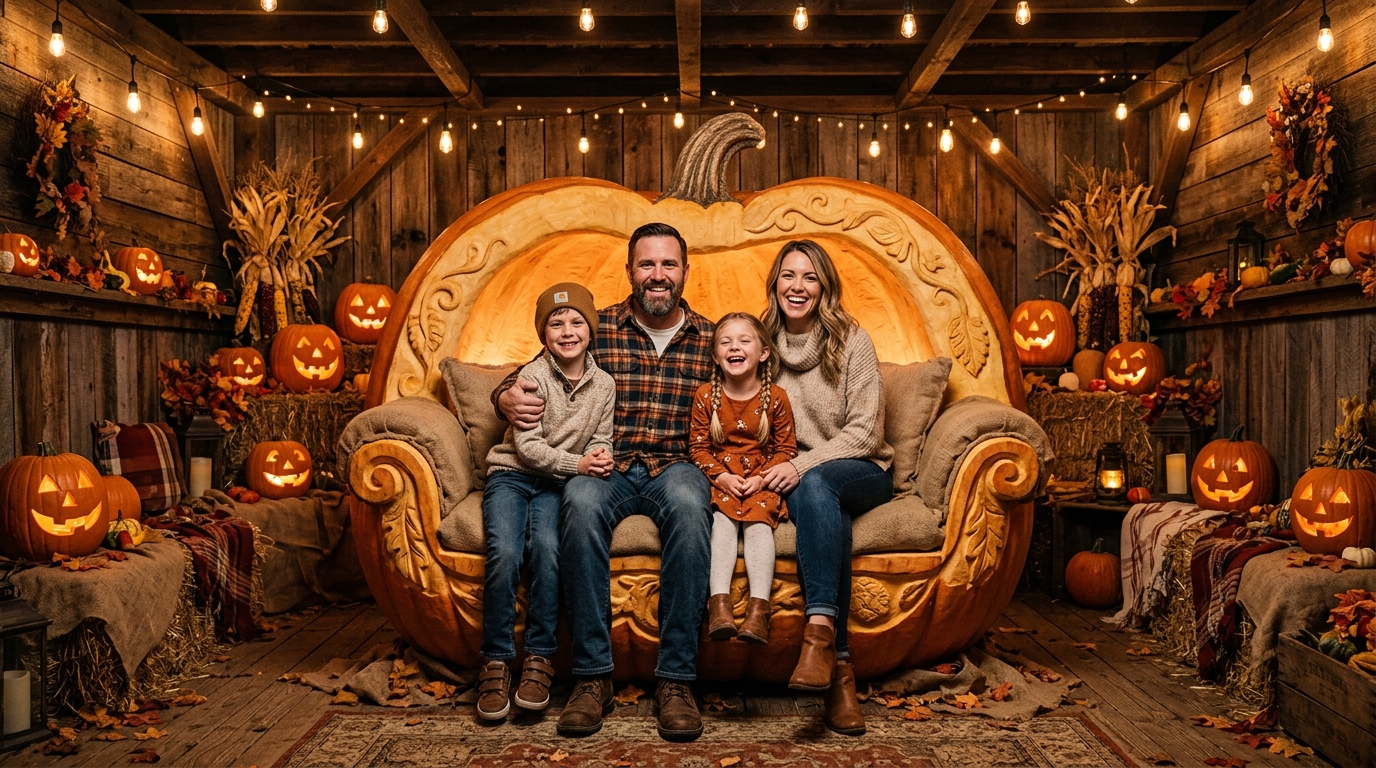 Giant Pumpkin Throne